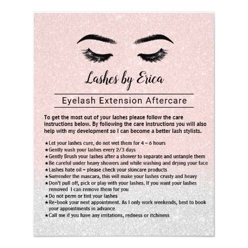 eyelash extension care instructions