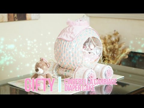Carriage diaper cake instructions