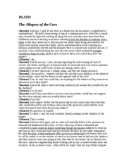 Allegory of the cave pdf high school