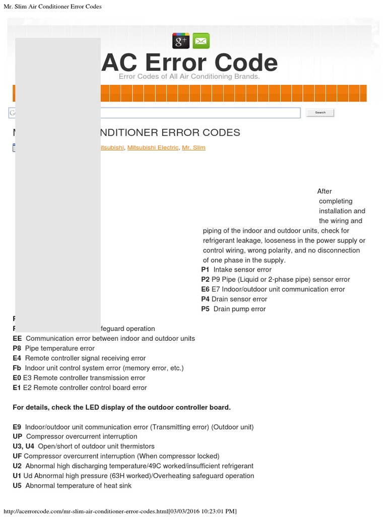 Lg air conditioner error codes pdf