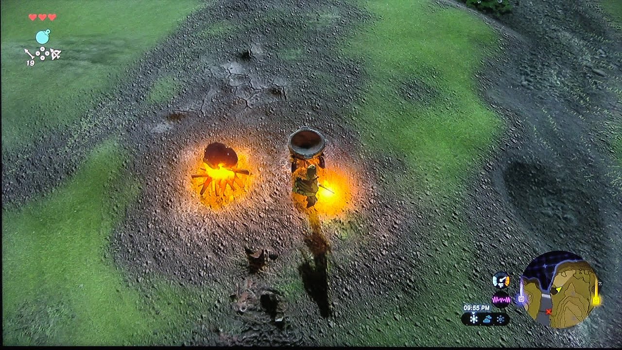Breath of the wild how to make fire with flint