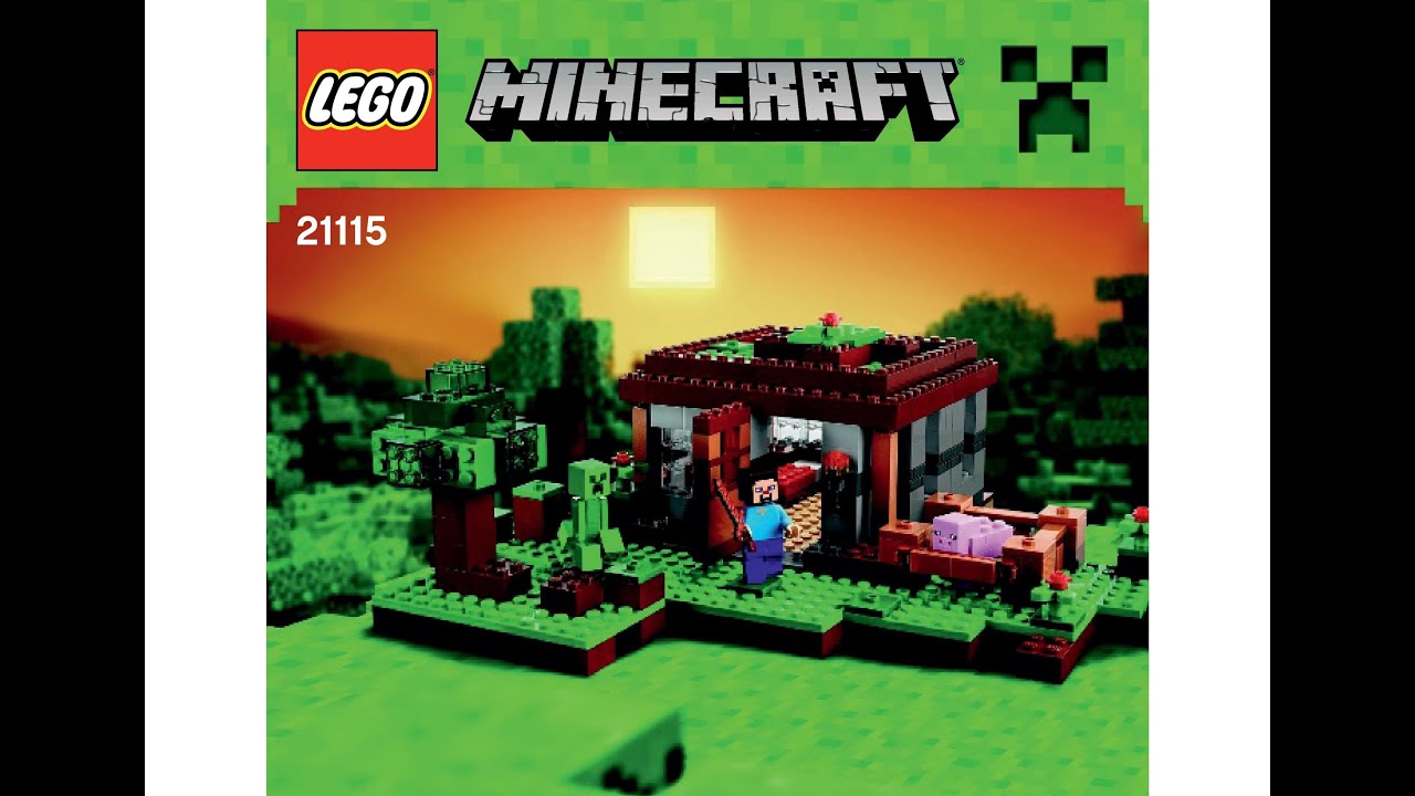 instructions for lego minecraft sets