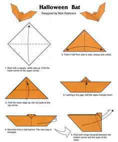 Origami bat instructions pdf