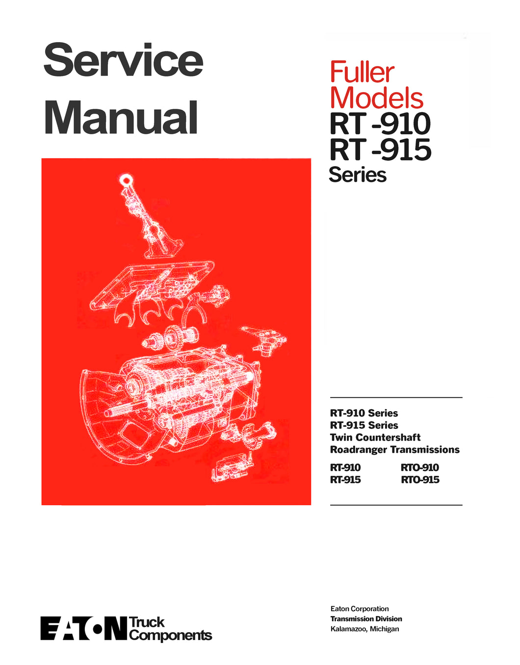 Eaton road ranger service manual