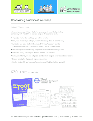 The print tool handwriting assessment pdf