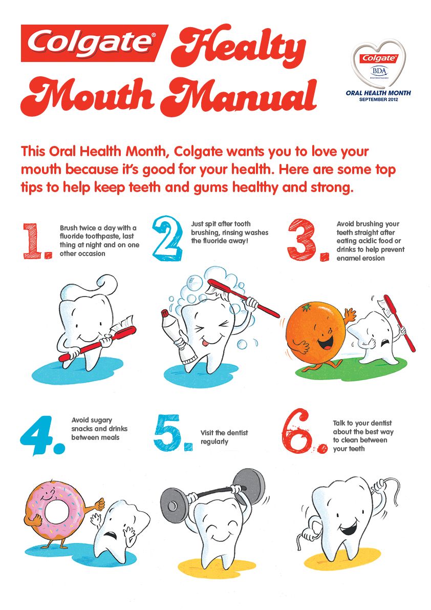 oral hygiene instructions posters