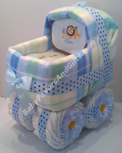 Carriage diaper cake instructions
