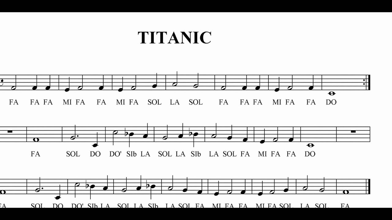 Violin notes for titanic pdf